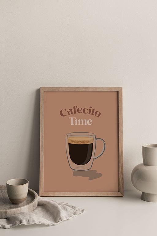 "Cafecito Time" Art Print by Jacqueline Malcolm