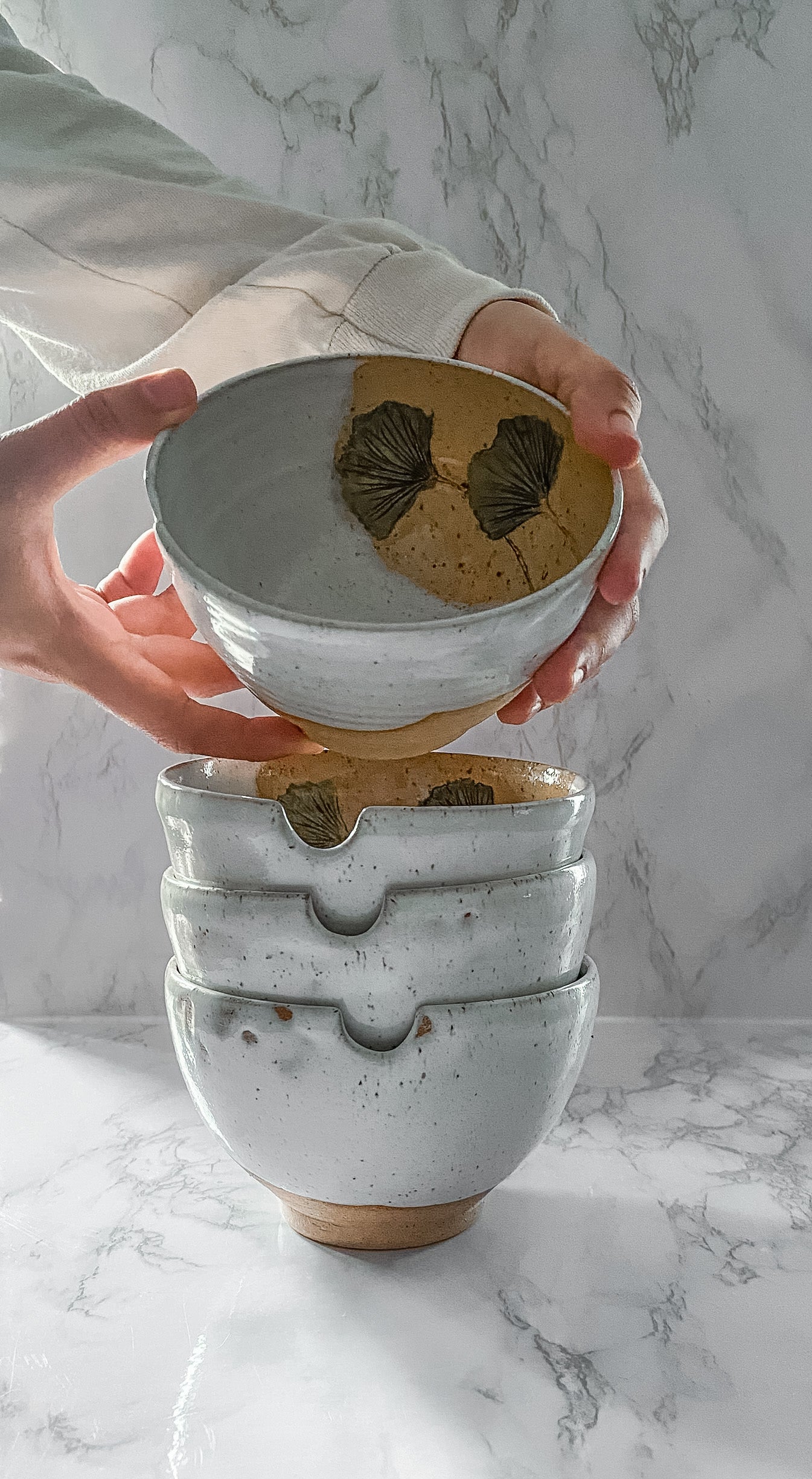 Handmade Noodle Bowl by Artesana Pottery